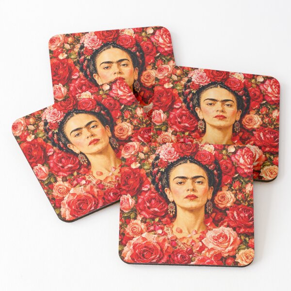Aperçu de l'œuvre Frida Immersed in Roses créée et vendue par reggiemercedes.
