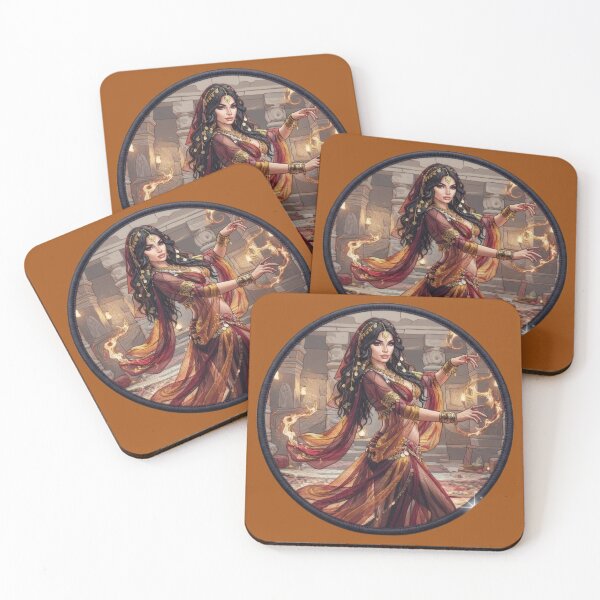 Item preview, Mystic Fire Dancer Temple Badge designed and sold by Azurart2.