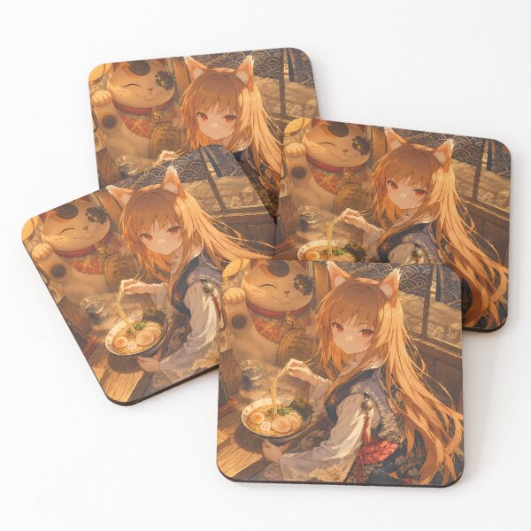 Item preview, Holo Spice and Wolf Cozy Ramen Evening designed and sold by mildaclairmo.