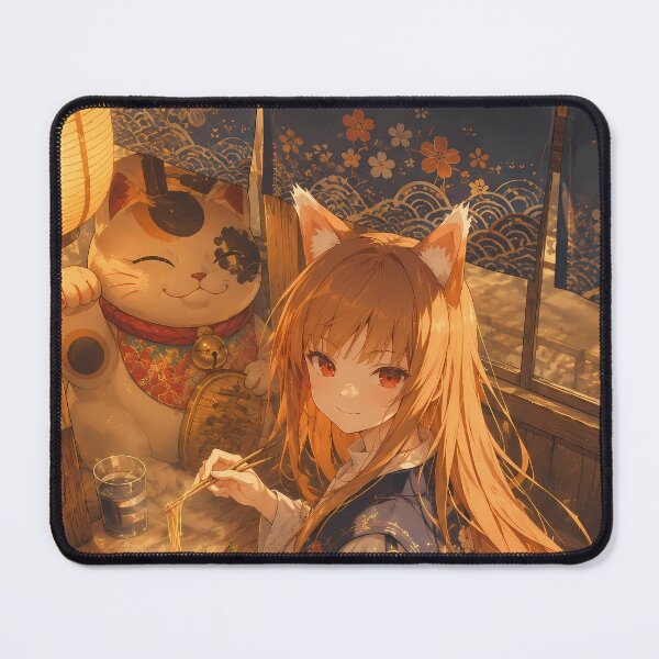 Item preview, Holo Spice and Wolf Cozy Ramen Evening designed and sold by mildaclairmo.