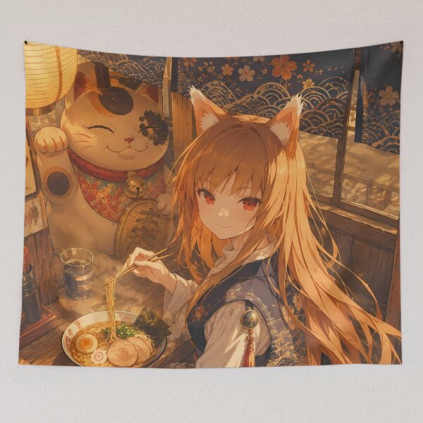 Artikelvorschau, Holo Spice and Wolf Gemütlicher Ramen-Abend entworfen und verkauft von mildaclairmo.