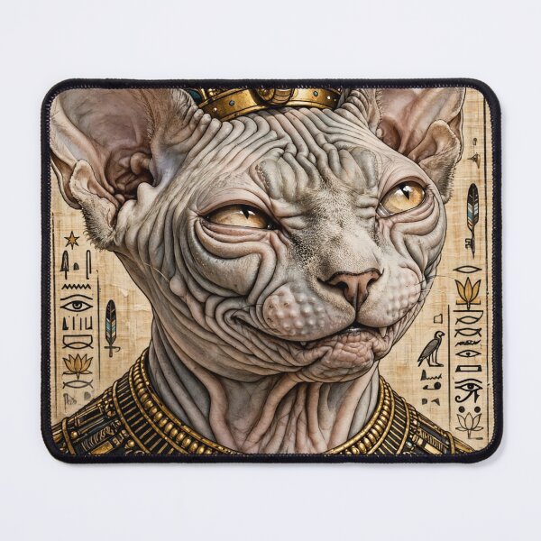 Item preview, Sphynx Cat Pharaoh - Judgmental Bastet God designed and sold by Csaba1983.