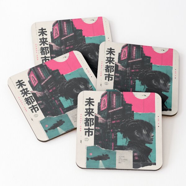 Item preview, Neo-Tokyo 2077 — Cyberpunk Future City Collage designed and sold by MarksBook.
