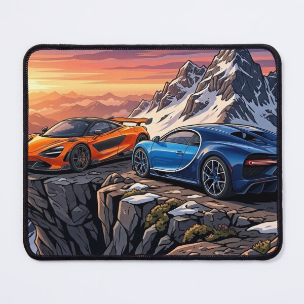 Item preview, Peak Performance - Hypercars Sunset Mountain Summit Art designed and sold by AkilaCreations .