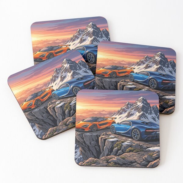 Item preview, Peak Performance - Hypercars Sunset Mountain Summit Art designed and sold by AkilaCreations .