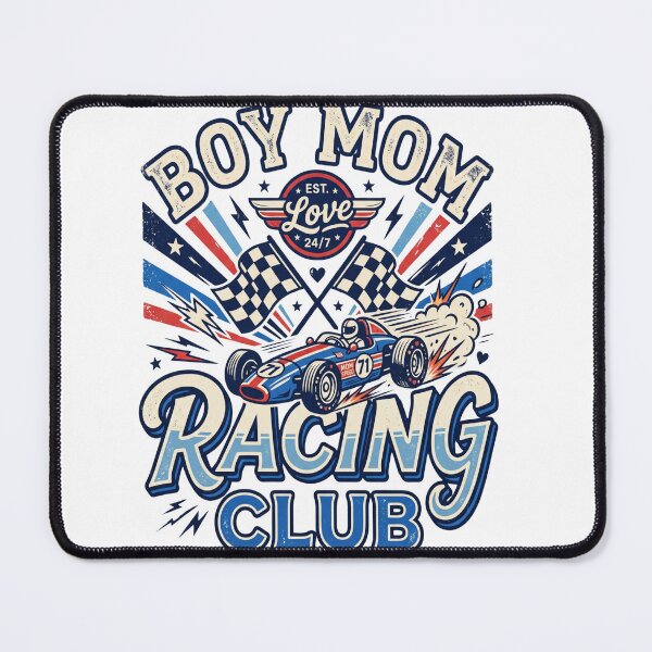 Artikelvorschau, Boy Mom Racing Club – Retro Racing Mom entworfen und verkauft von abdlhakim taoufik.