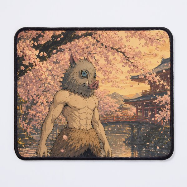 Item preview, Inosuke Hashibira Demon Slayer Sakura Temple Stroll designed and sold by mildaclairmo.