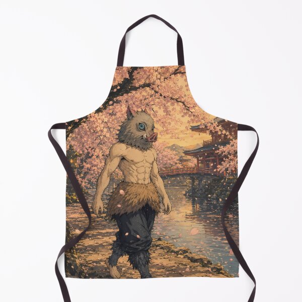 Item preview, Inosuke Hashibira Demon Slayer Sakura Temple Stroll designed and sold by mildaclairmo.