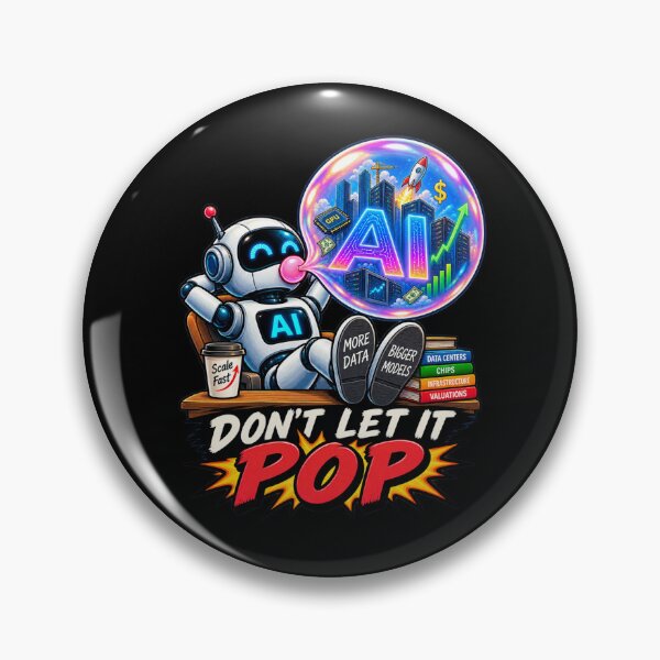 Item preview, DON’T LET IT POP — The AI Bubble designed and sold by signshirtz.