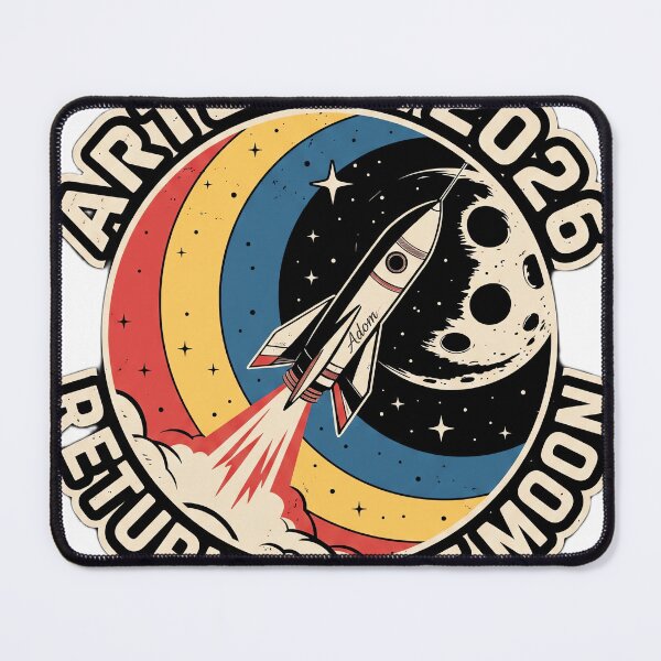 Item preview, Artemis 2026 Return To The Moon Space Badge designed and sold by Adom-Fashon.