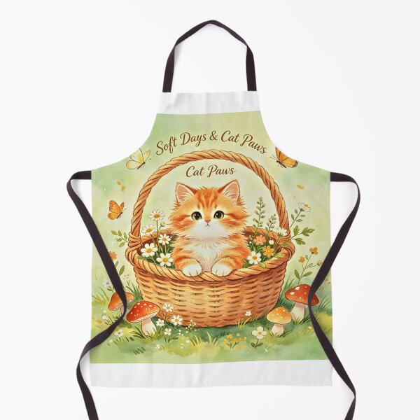 Item preview, Cute Cottagecore Cat Soft Days Floral Aesthetic designed and sold by Bonasates.