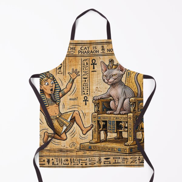 Item preview, Sphynx Cat Is Pharaoh Now Funny Egyptian Throne designed and sold by Csaba1983.