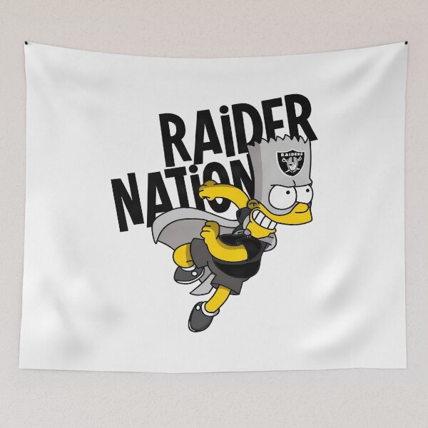 Artikelvorschau, Raider Nation BartSimpson Sports entworfen und verkauft von Dark-Symbol-Lab.