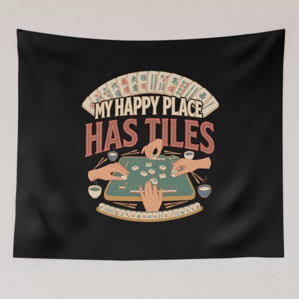 Item preview, My Happy Place Has Tiles designed and sold by Daily Mood Tees.