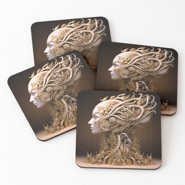 Item preview, Imaginary Universe Fantasy Alien Robotic Brain Surreal Art  designed and sold by DEC02.
