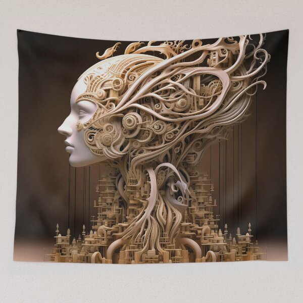 Item preview, Imaginary Universe Fantasy Alien Robotic Brain Surreal Art  designed and sold by DEC02.