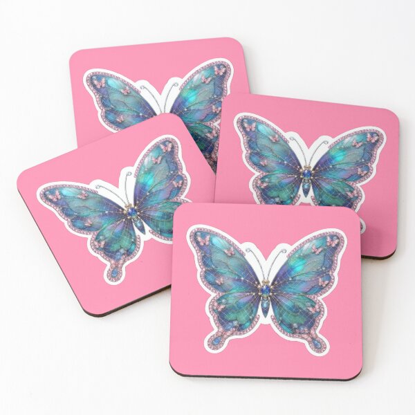 Item preview, Gem Art: Butterfly with pink stone borders designed and sold by Azurart2.