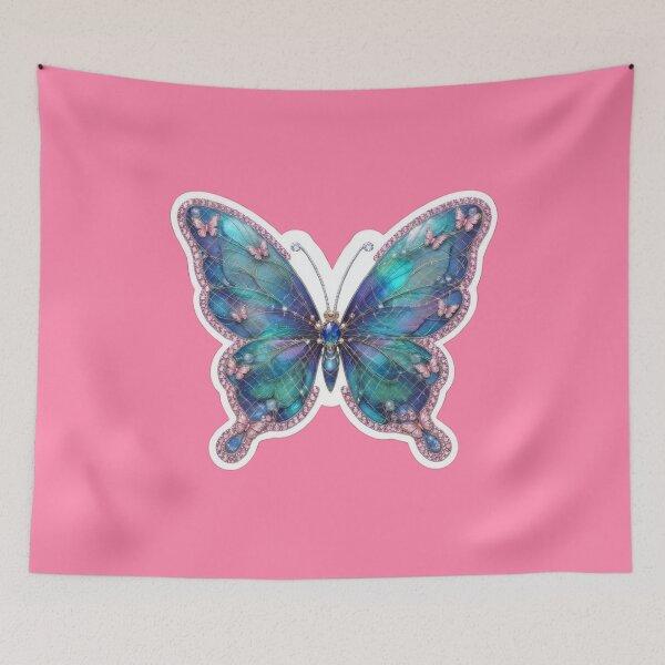 Item preview, Gem Art: Butterfly with pink stone borders designed and sold by Azurart2.