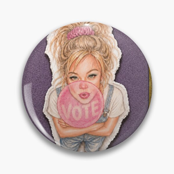 Artikelvorschau, Kopie von „Vote Bubble Gum Girl“ – Latzhose entworfen und verkauft von KBwiththeTees.