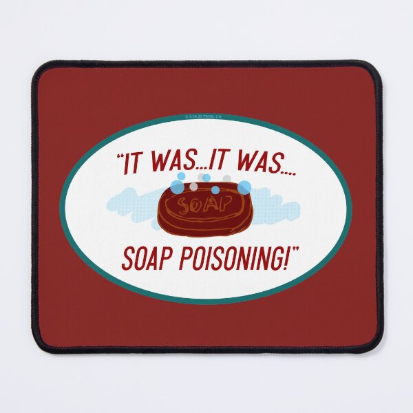 Item preview, Soap Poisoning Badge designed and sold by Normbot2000.