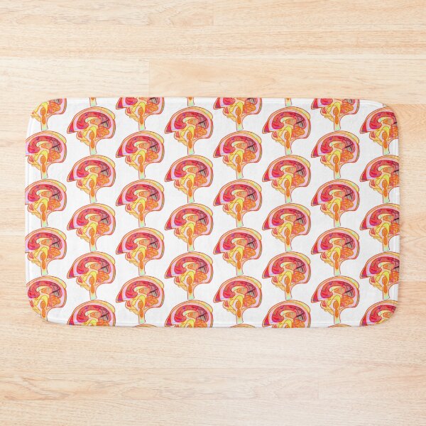 Item preview, Biology Notes Sticker 2025 - (Brain Bisection) (White) designed and sold by ClumsyPillbug.