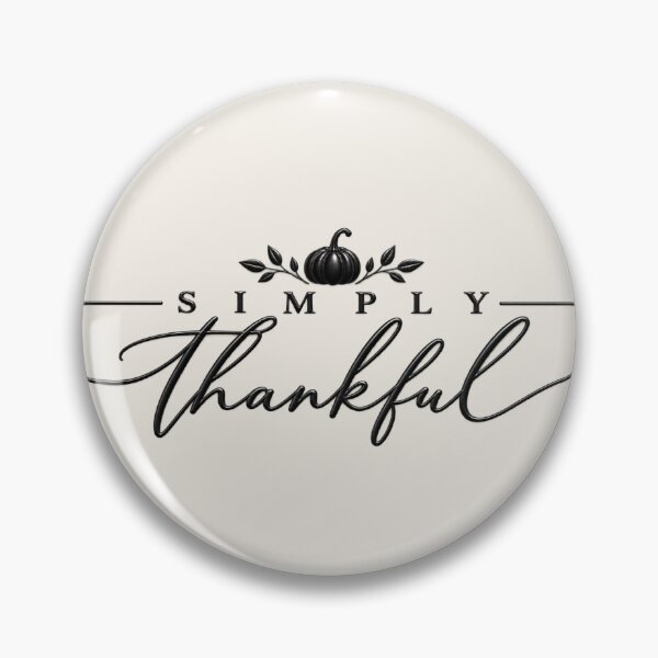 Item preview, Simply Thankful – Elegant Minimalist Thanksgiving Pumpkin designed and sold by HO•Designs.