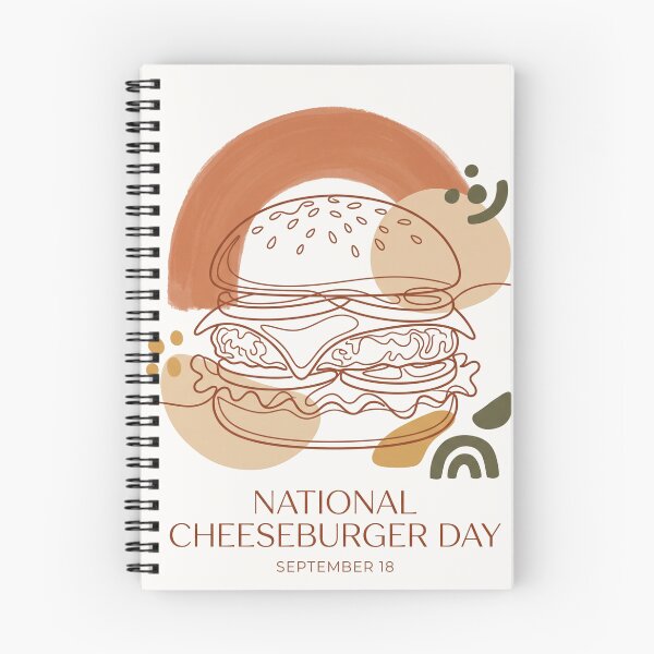 Item preview, Minimalist Line Art Cheeseburger Modern Boho Celebration designed and sold by Pride Emblem Prints.