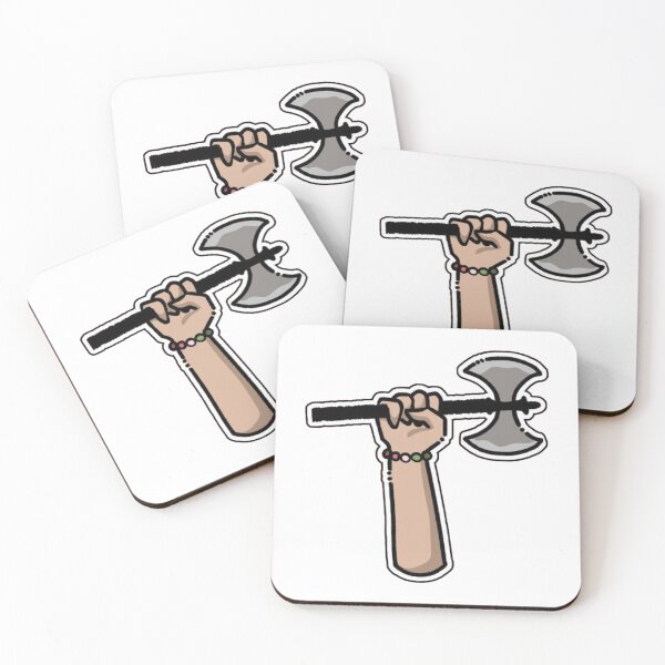 Item preview, Lesbian Labrys Feminist Axe Sticker designed and sold by peachycrossing.