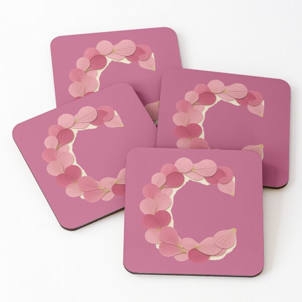Item preview, Vintage Pressed Pink Petal Letter C designed and sold by ITCHAWAWAA.