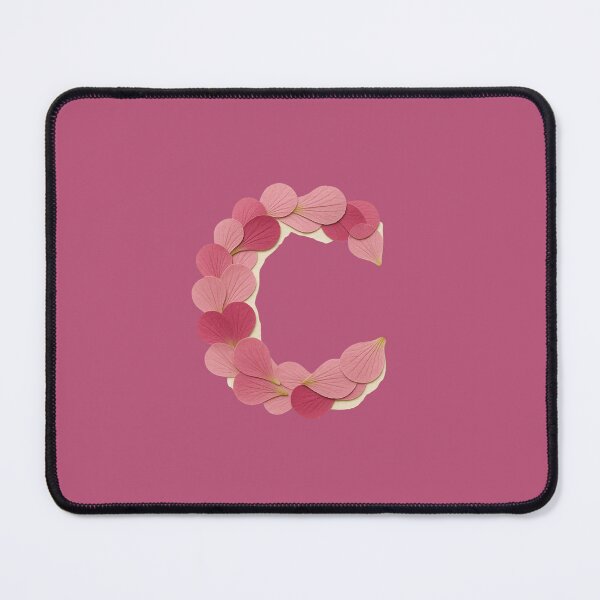 Item preview, Vintage Pressed Pink Petal Letter C designed and sold by ITCHAWAWAA.