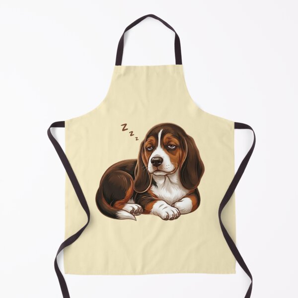 Item preview, Cute Sleepy Basset Hound / Beagle Dog Illustration designed and sold by Northern Glow Art.
