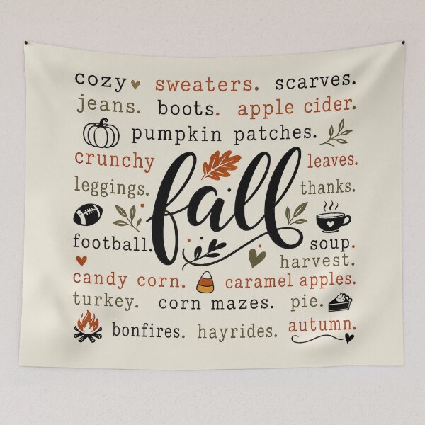 Item preview, Cozy Fall Vibes Typography | Autumn Essentials & Harvest Season designed and sold by Whimsical Wayfarer.