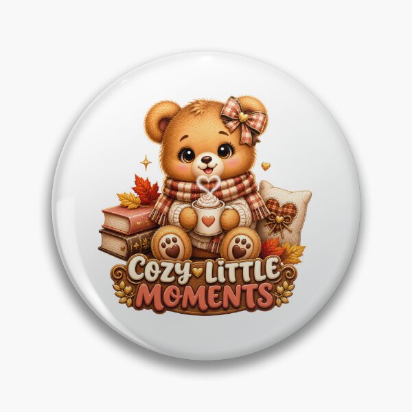 Item preview, Cozy Little Moments Cute Bear – Warm Autumn Book Lover Aesthetic designed and sold by HO•Designs.