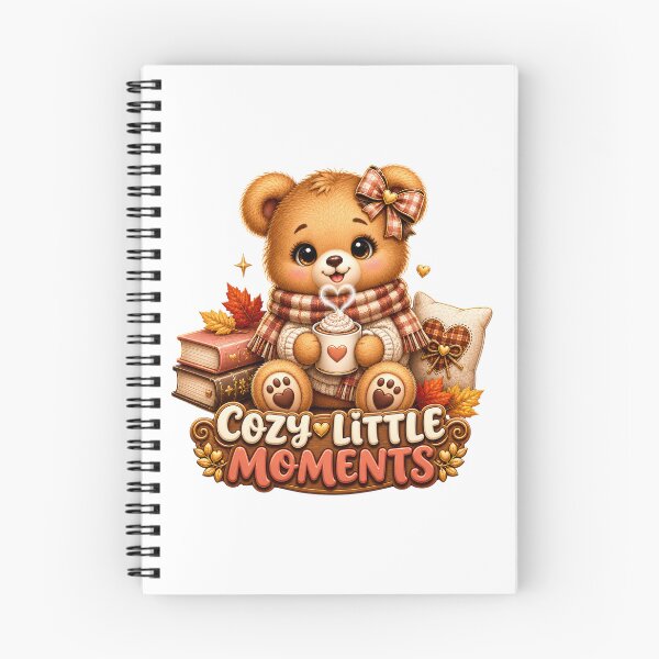 Item preview, Cozy Little Moments Cute Bear – Warm Autumn Book Lover Aesthetic designed and sold by HO•Designs.