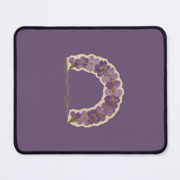 Item preview, Vintage Pressed Purple Floral Letter D designed and sold by ITCHAWAWAA.