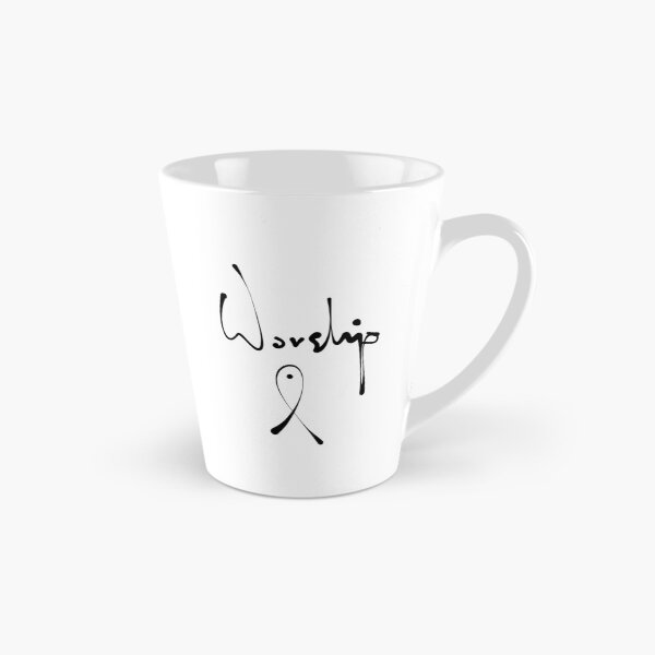 Item preview, Worship Hand Lettered Calligraphy Print | Christian Faith Typography Art designed and sold by Red Onion.