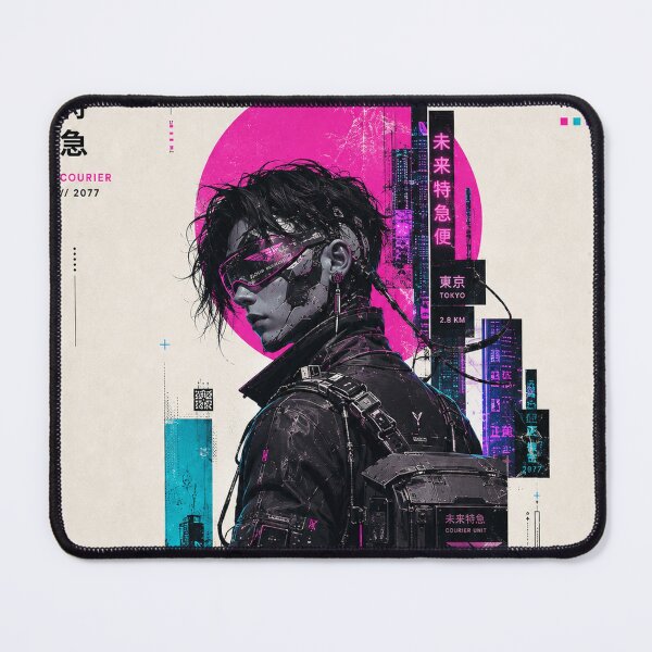 Item preview, Future Express Courier 2077 — Cyberpunk Tokyo Poster designed and sold by MarksBook.