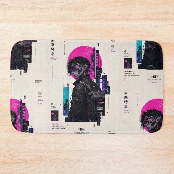 Item preview, Future Express Courier 2077 — Cyberpunk Tokyo Poster designed and sold by MarksBook.