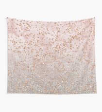 Mixed Rose Gold Glitzer Farbverläufe Wandbehang
