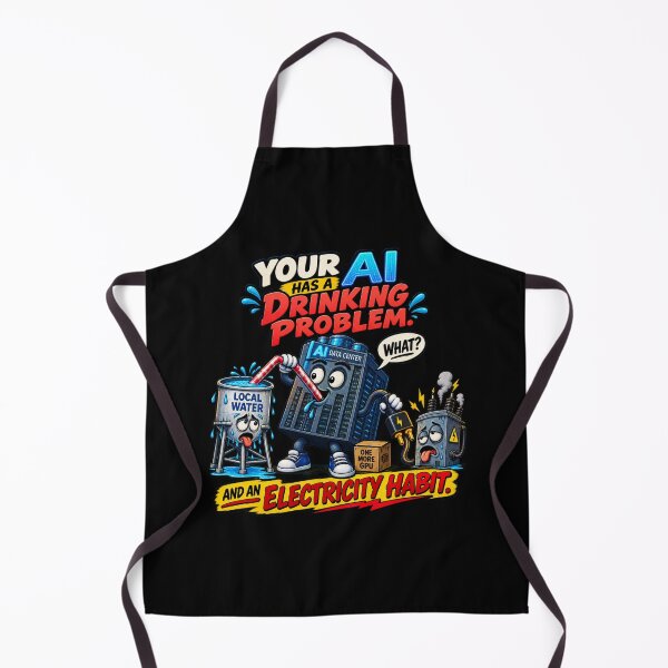Item preview, YOUR AI HAS A DRINKING PROBLEM — And an Electricity Habit designed and sold by signshirtz.