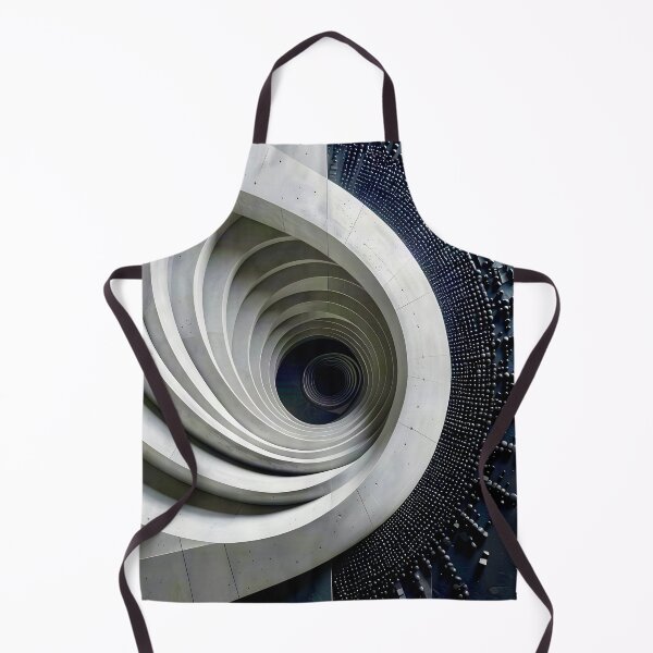 Item preview, Futuristic Geometric Spiral Design in Gray Stone designed and sold by Vicky Brago-Mitchell®.
