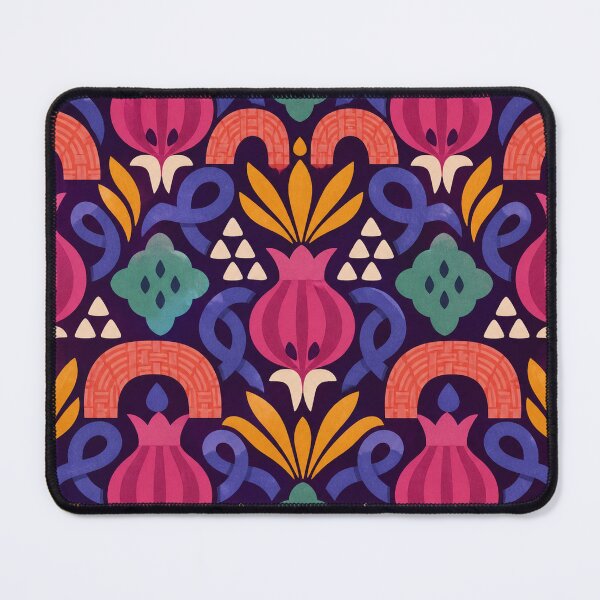 Item preview, Indigo Radish Ribbon Tile Pattern designed and sold by aihrgdesign.
