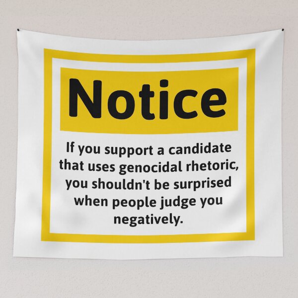 Item preview, Anti fascism notice you will be judged.  designed and sold by Rachel the Artist .