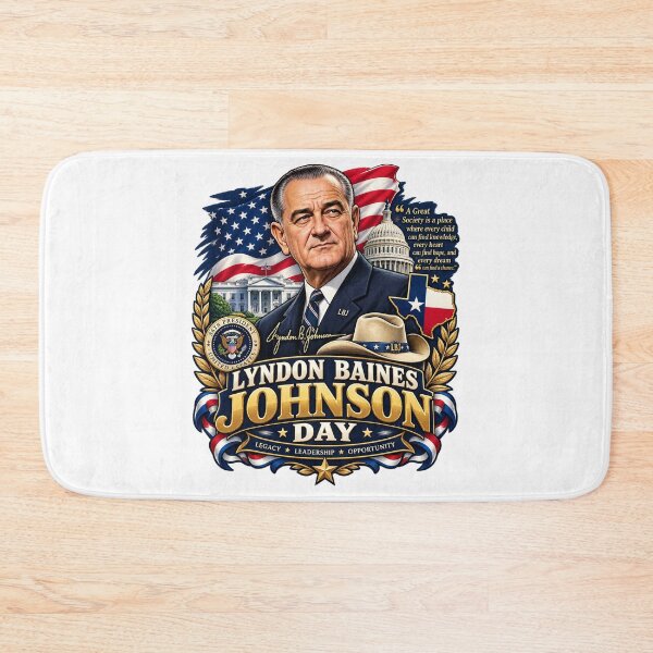 Item preview, Lyndon Baines Johnson Day Patriotic Vintage Presidential Tribute | LBJ Texas USA designed and sold by Cellara91.
