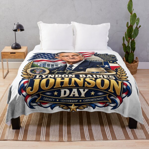 Item preview, Lyndon Baines Johnson Day Patriotic Vintage Presidential Tribute | LBJ Texas USA designed and sold by Cellara91.