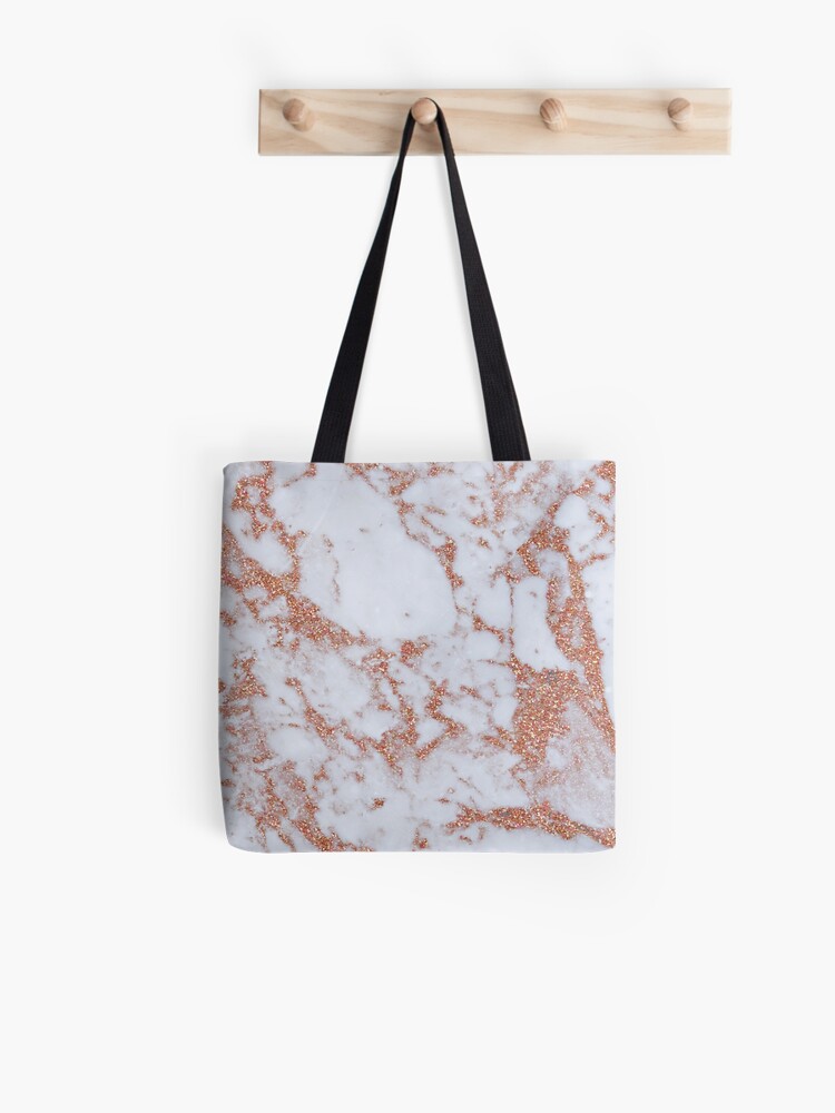 rose gold marble luggage