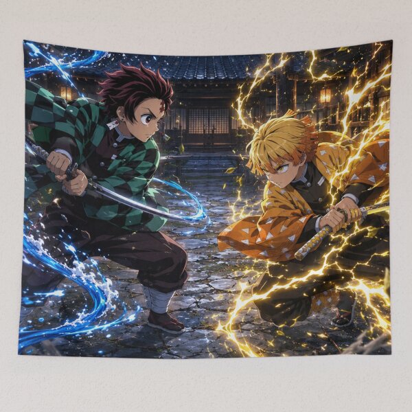Item preview, Tanjiro Vs Zenitsu  designed and sold by jinwooo.