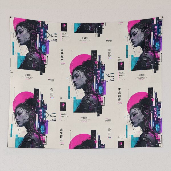 Item preview, Future Metropolis 2077 — Cybernetic Neon Dream designed and sold by MarksBook.