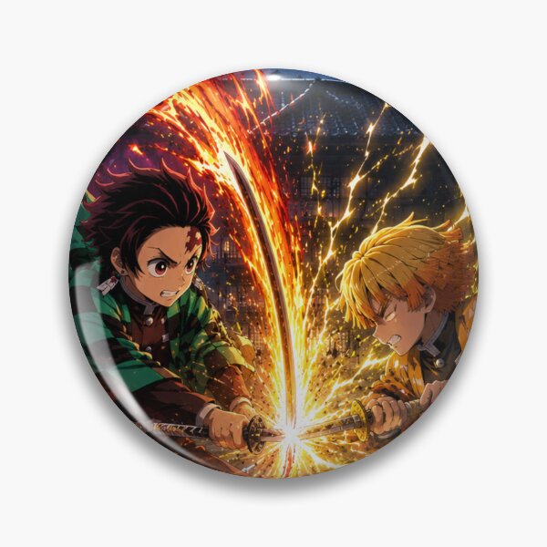 Item preview, Zenitsu Vs Tanjiro designed and sold by jinwooo.