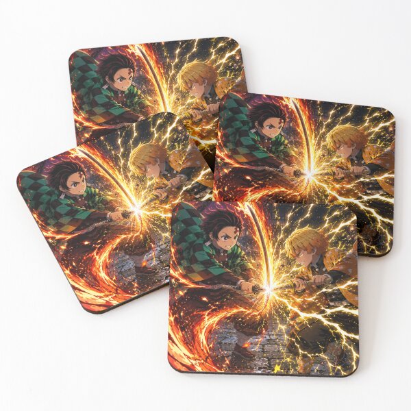 Item preview, Zenitsu Vs Tanjiro designed and sold by jinwooo.